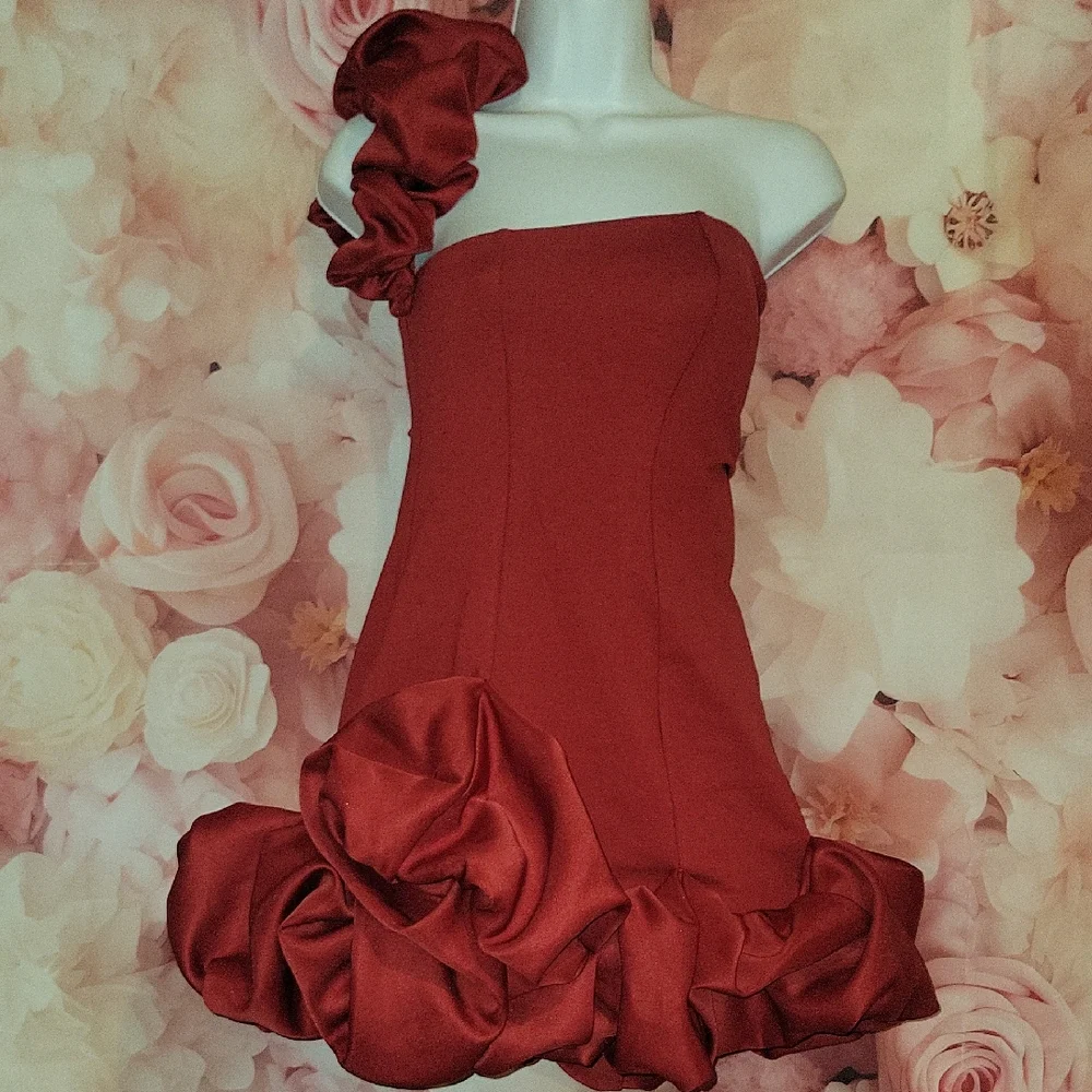 Wilma Ruffle Mini Dress - Picture 1 of 4
